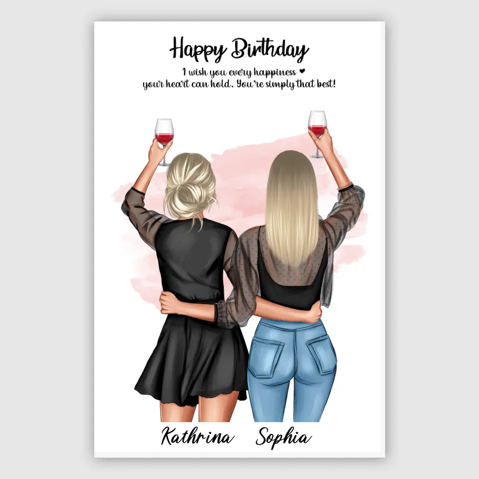 Geschenk Freundinnen - Poster