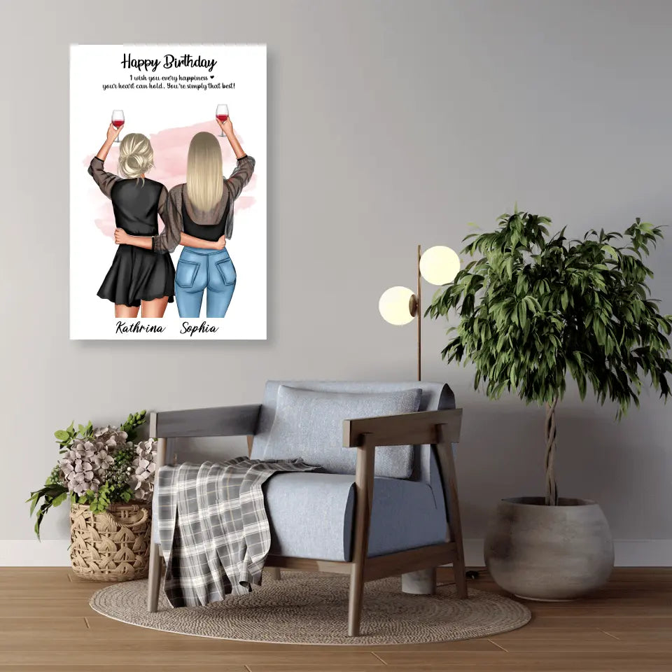 Geschenk Freundinnen - Poster