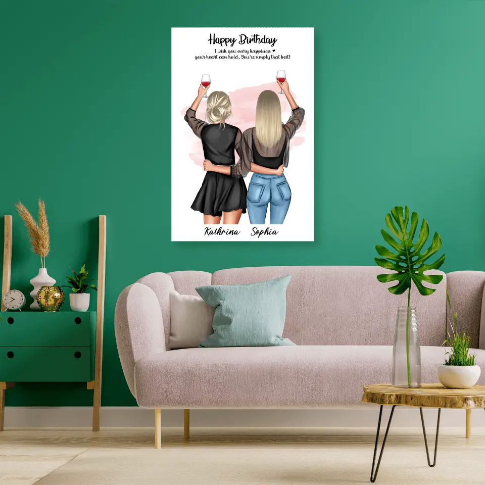 Geschenk Freundinnen - Poster