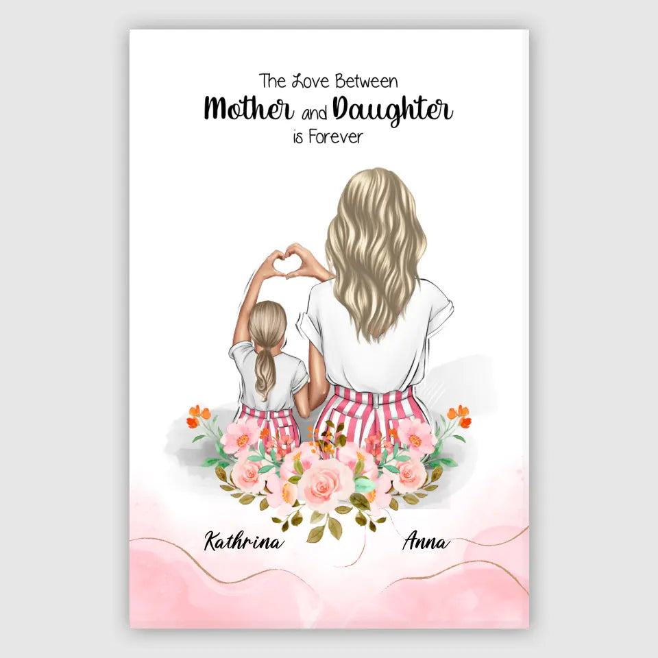 Die beste Mutter aller Zeiten floral - Poster
