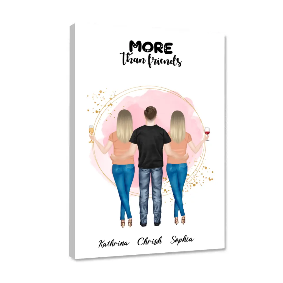 Mehr als Freundinnen - individuelles Geschenk - Poster