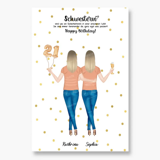 Personalisiertes Geburtstagsgeschenk - Poster