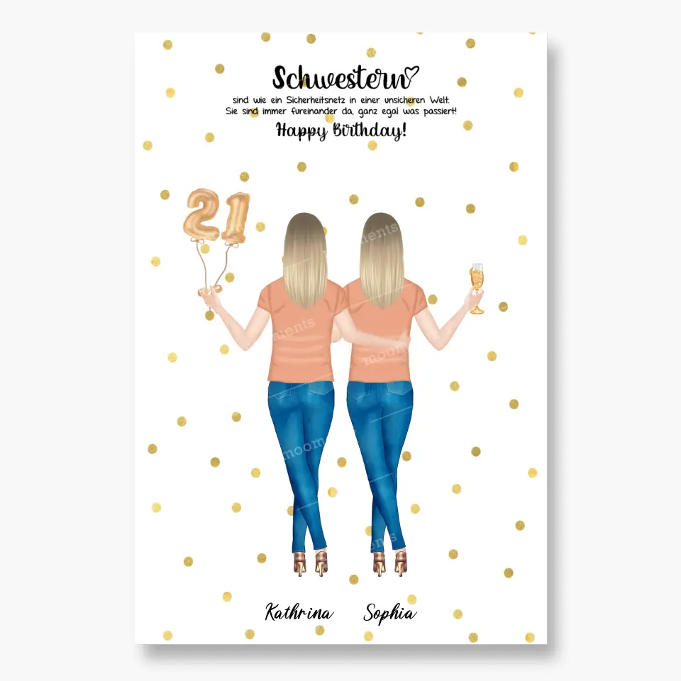 Personalisiertes Geburtstagsgeschenk - Poster
