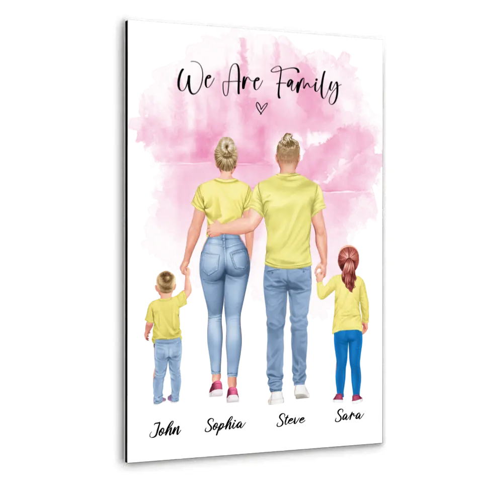 Family Back View 02 - Poster