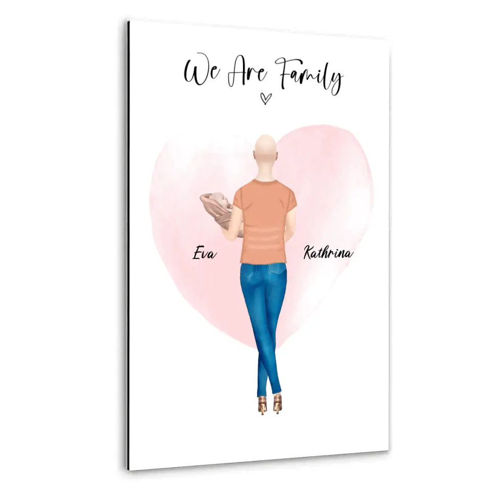 Personalisiertes Geschenk - Mama mit neugeborenem Baby - Poster