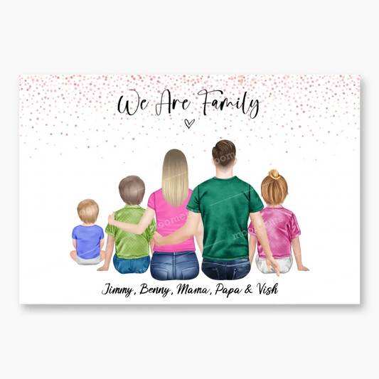 Deine Familie - Personalisiertes Geschenk - Poster