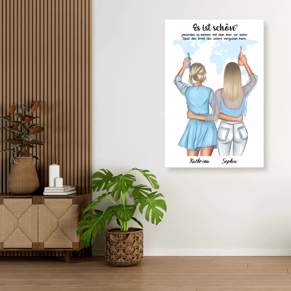 Geschenk Freundinnen für Ferngespräch - Poster