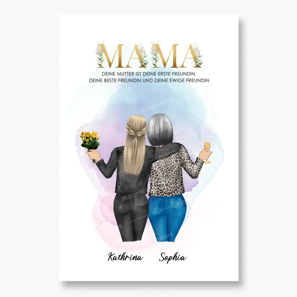 Personalisiertes Geschenk für Mama - Poster