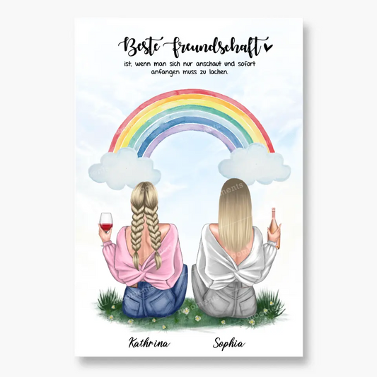 Geschenk für bunte Freundin - Poster