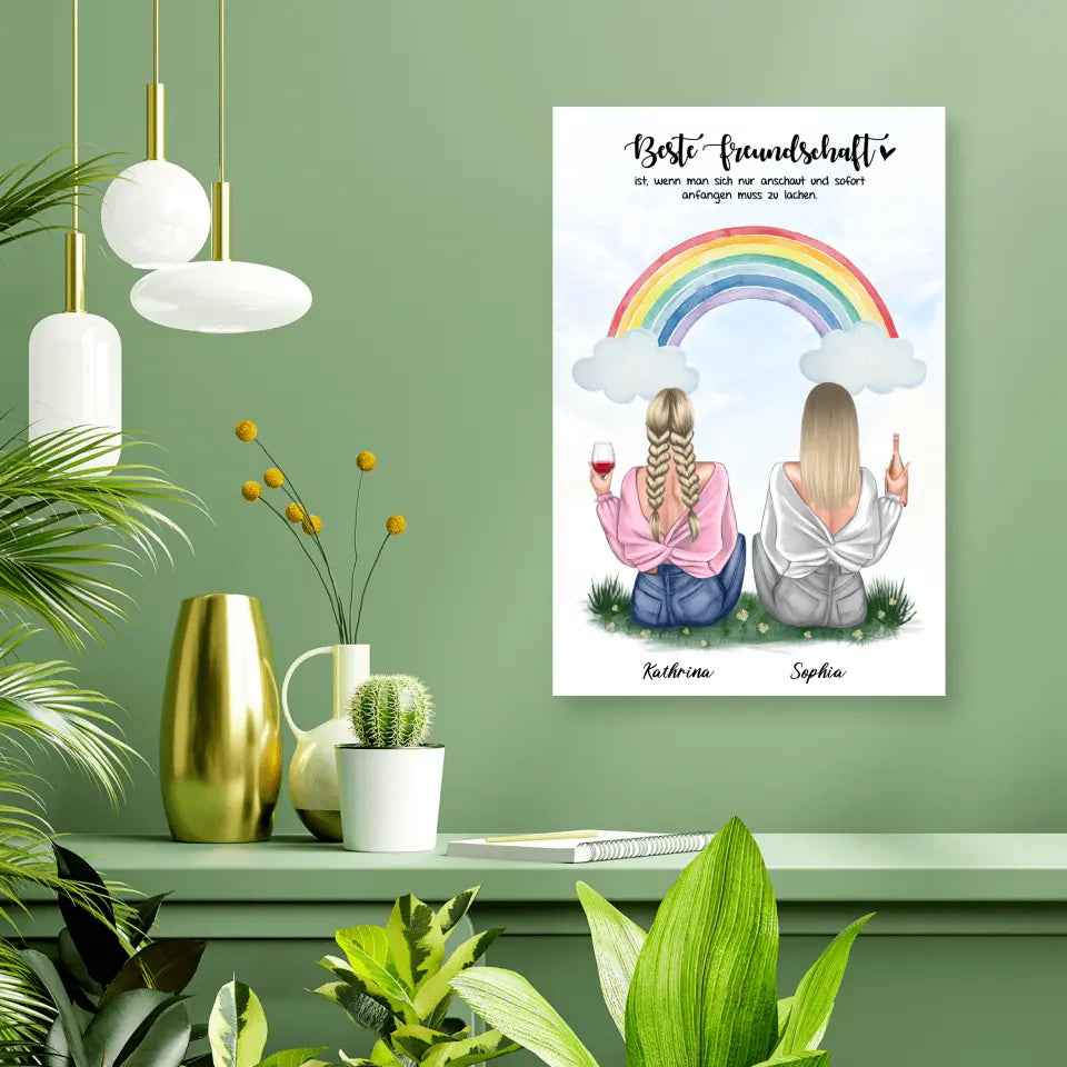 Geschenk für bunte Freundin - Poster