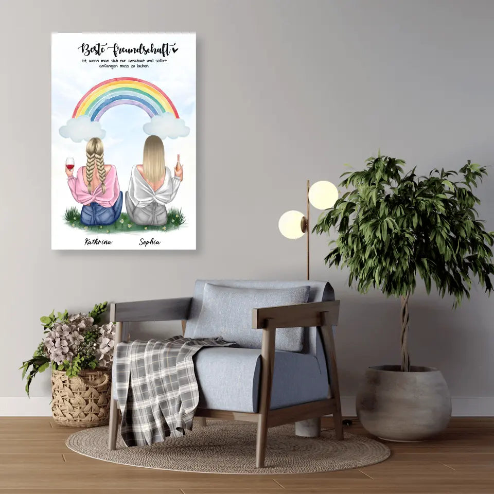 Geschenk für bunte Freundin - Poster