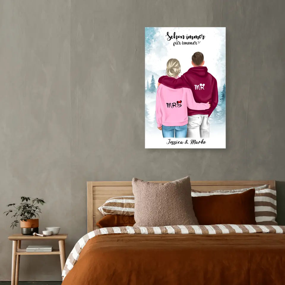 Geschenk ,,Mr & Mrs" - Poster