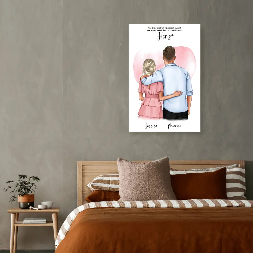 Geschenk Pärchen - Leinwand