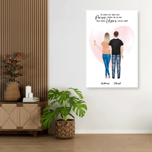 Geschenk für Pärchen - Leinwand