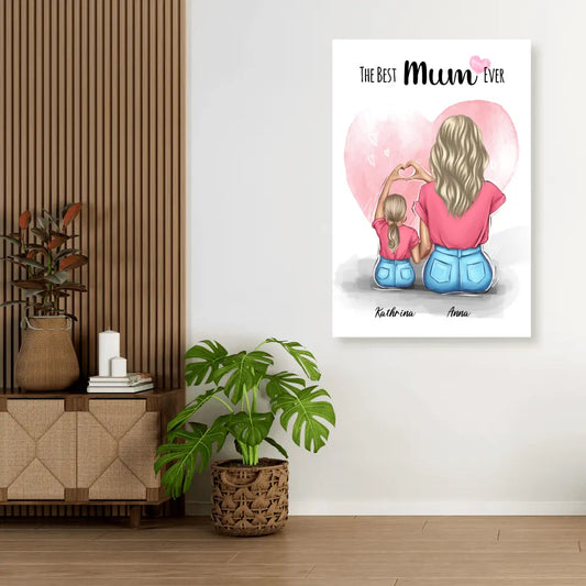Die beste Mutter aller Zeiten - Leinwand