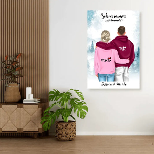 Geschenk ,,Mr & Mrs" - Leinwand