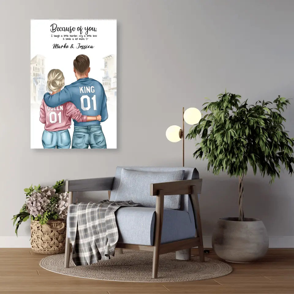 Geschenk ,,King & Queen" - Alu-Dibond