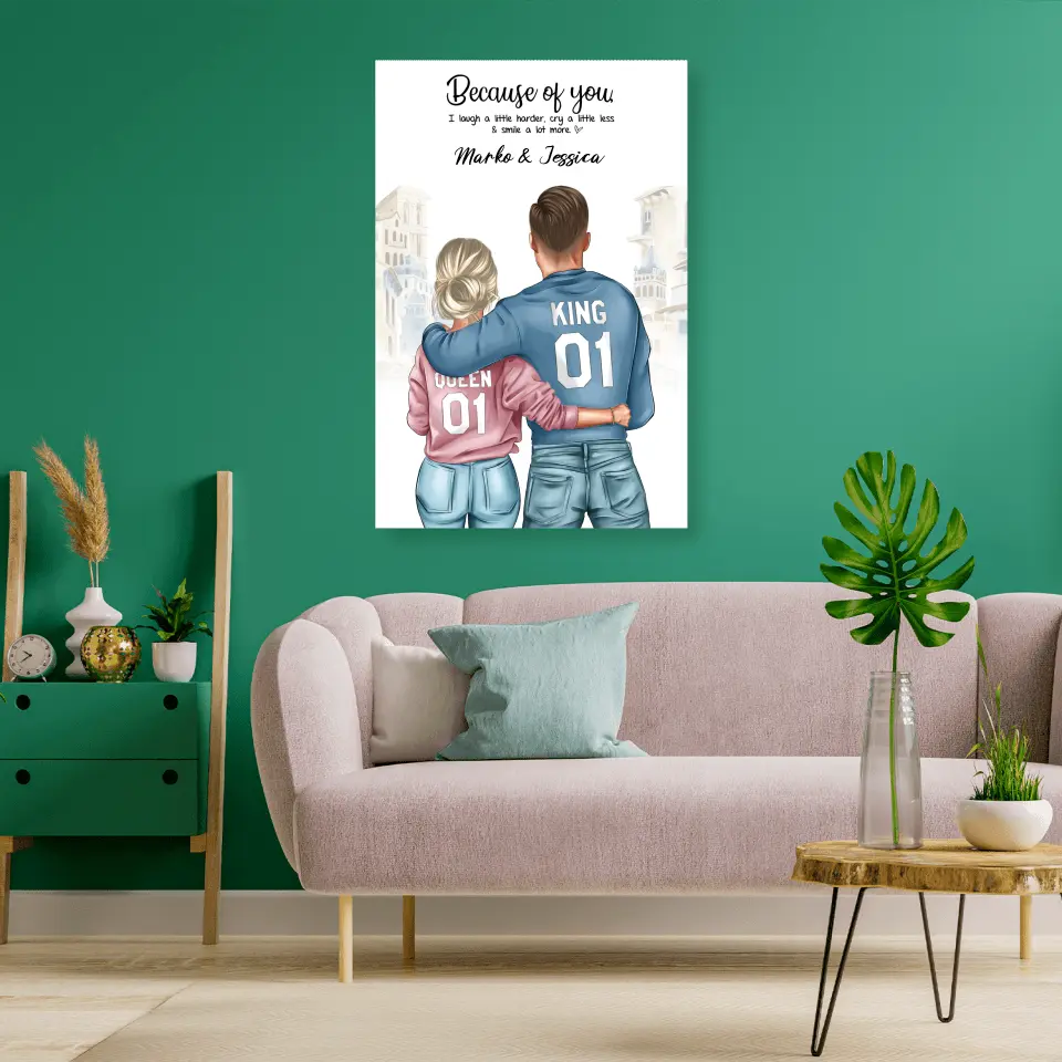 Geschenk ,,King & Queen" - Alu-Dibond