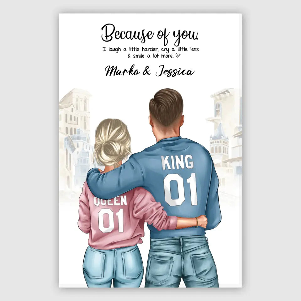 Geschenk ,,King & Queen" - Alu-Dibond