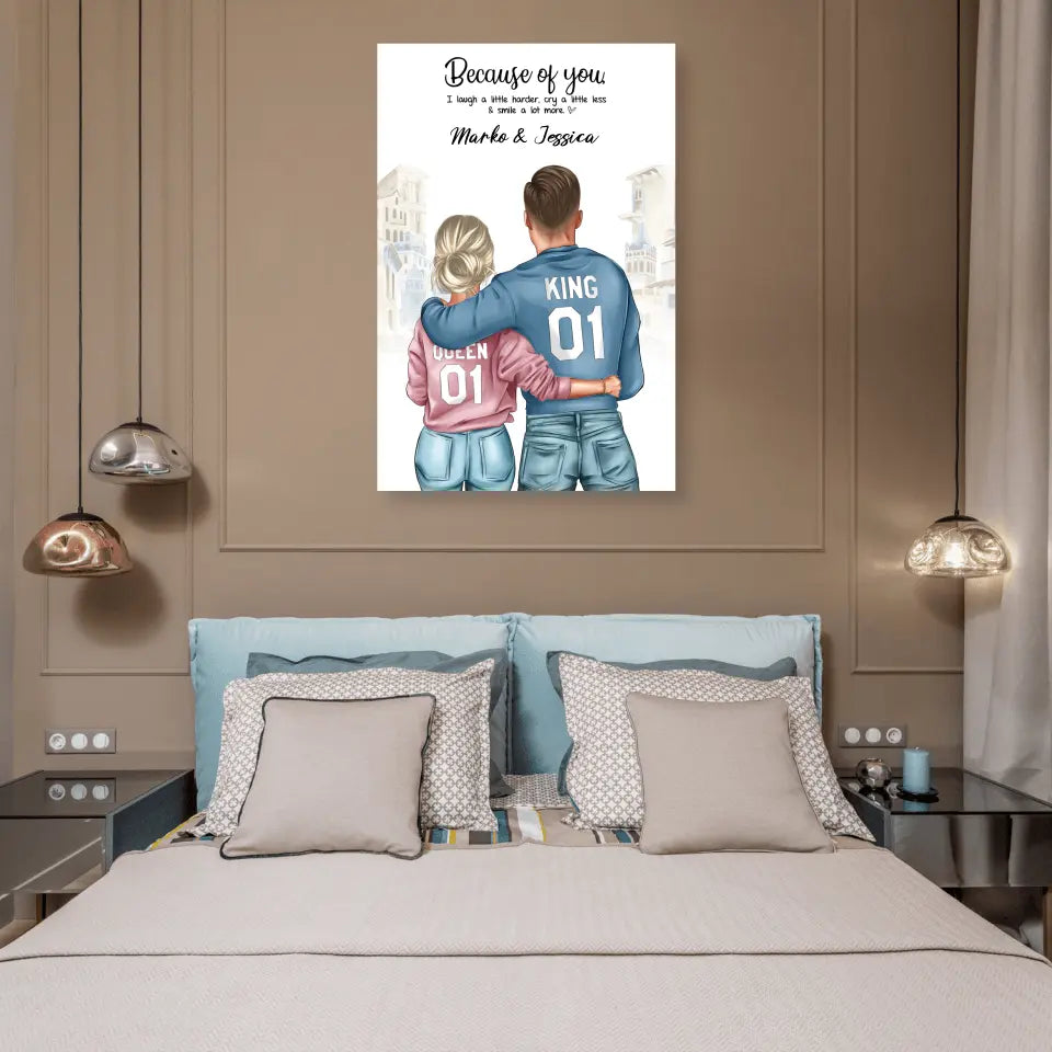 Geschenk ,,King & Queen" - Alu-Dibond