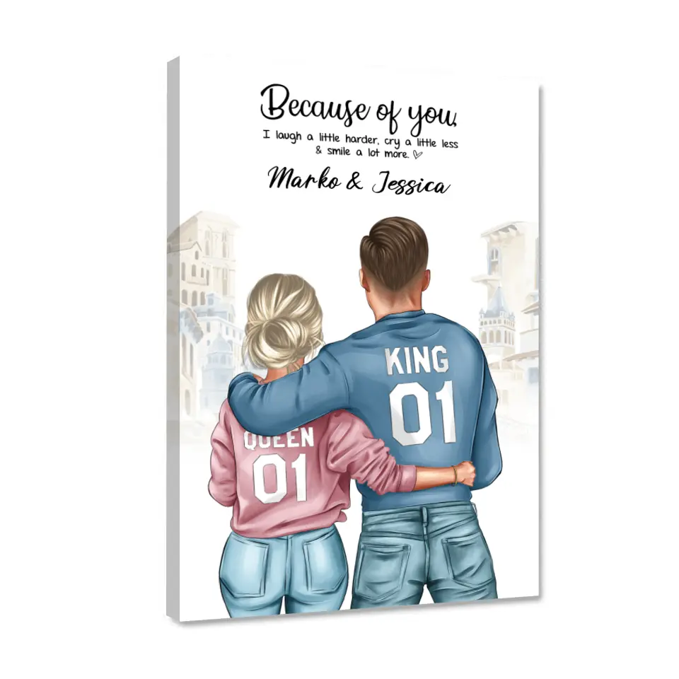 Geschenk ,,King & Queen" - Alu-Dibond