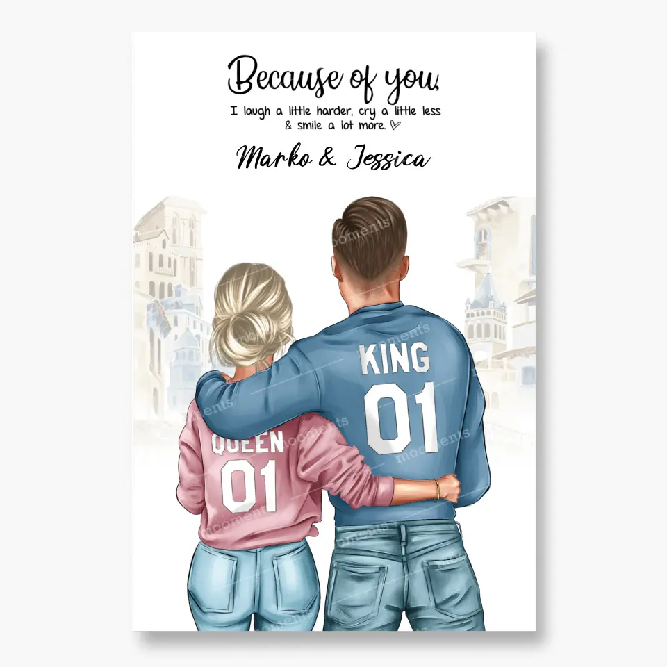 Geschenk ,,King & Queen" - Alu-Dibond