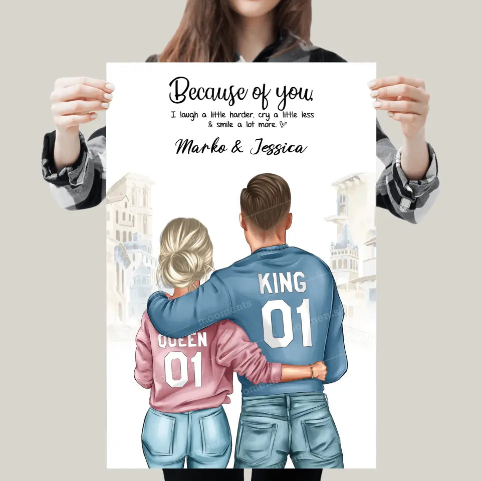 Geschenk ,,King & Queen" - Alu-Dibond