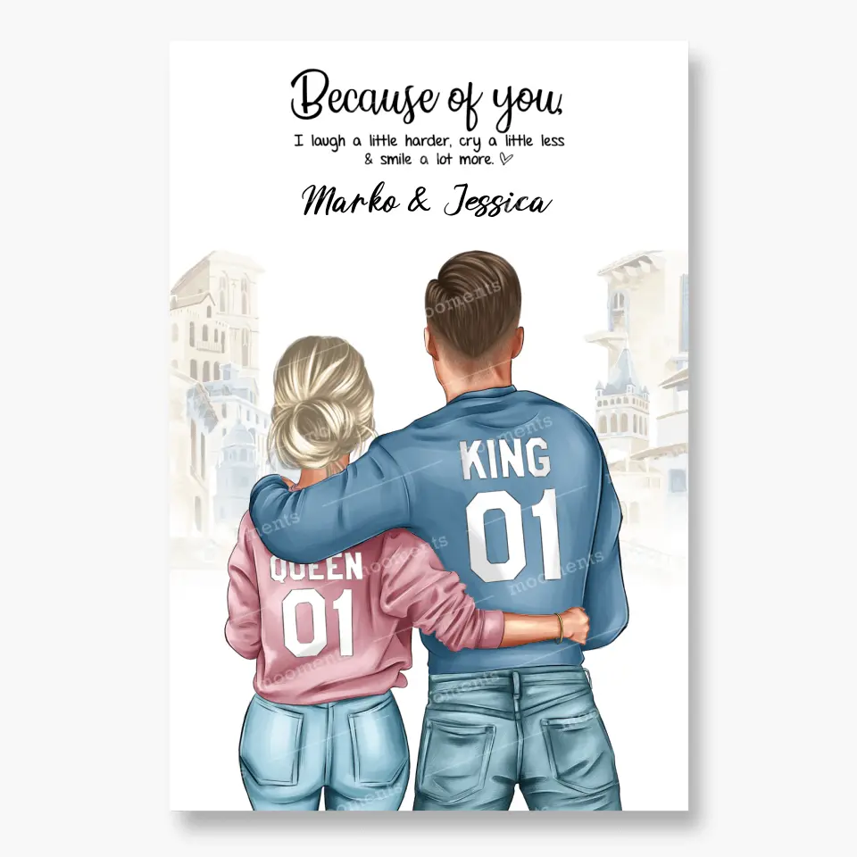 Geschenk ,,King & Queen" - Alu-Dibond