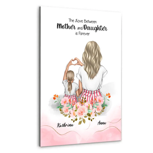 Die beste Mutter aller Zeiten floral - Alu-Dibond