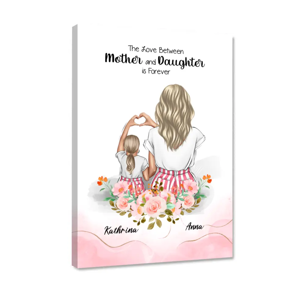 Die beste Mutter aller Zeiten floral - Alu-Dibond