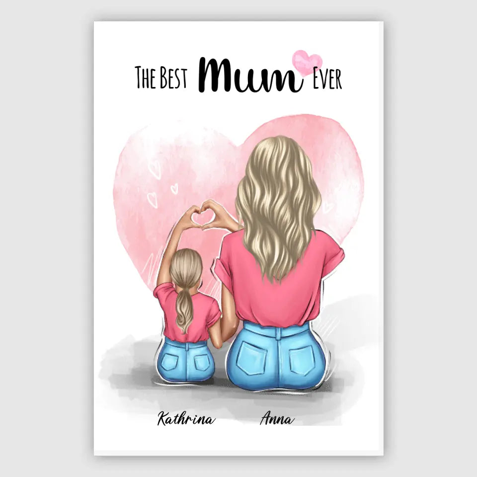 Die beste Mutter aller Zeiten - Alu-Dibond
