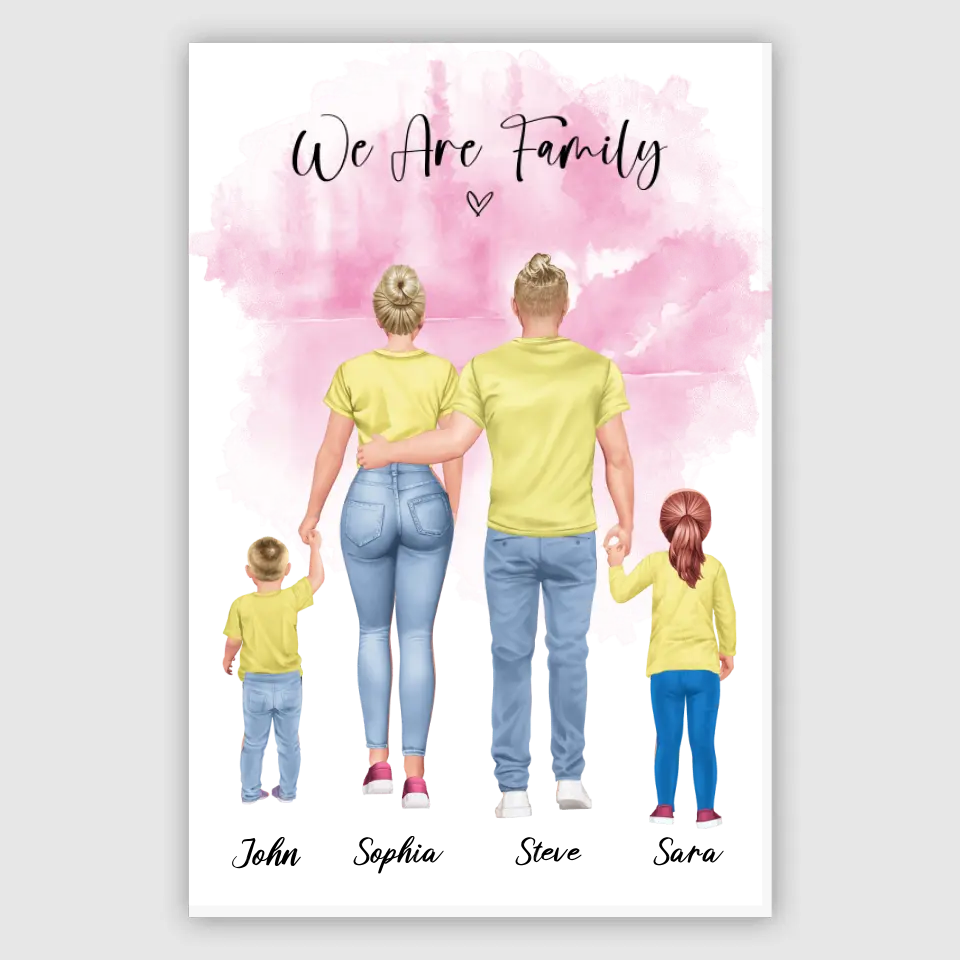 Family Back View 02 - Alu-Dibond