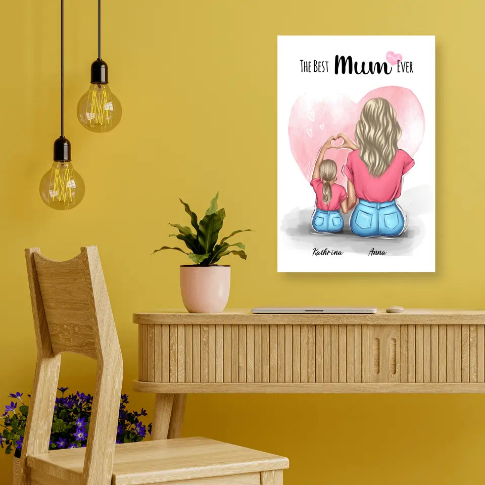 Die beste Mutter aller Zeiten - Alu-Dibond