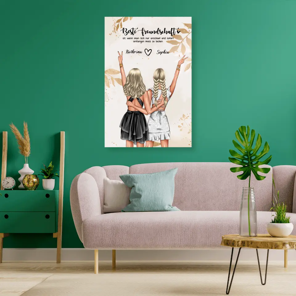 Geschenk Party Prinzessin - Leinwand