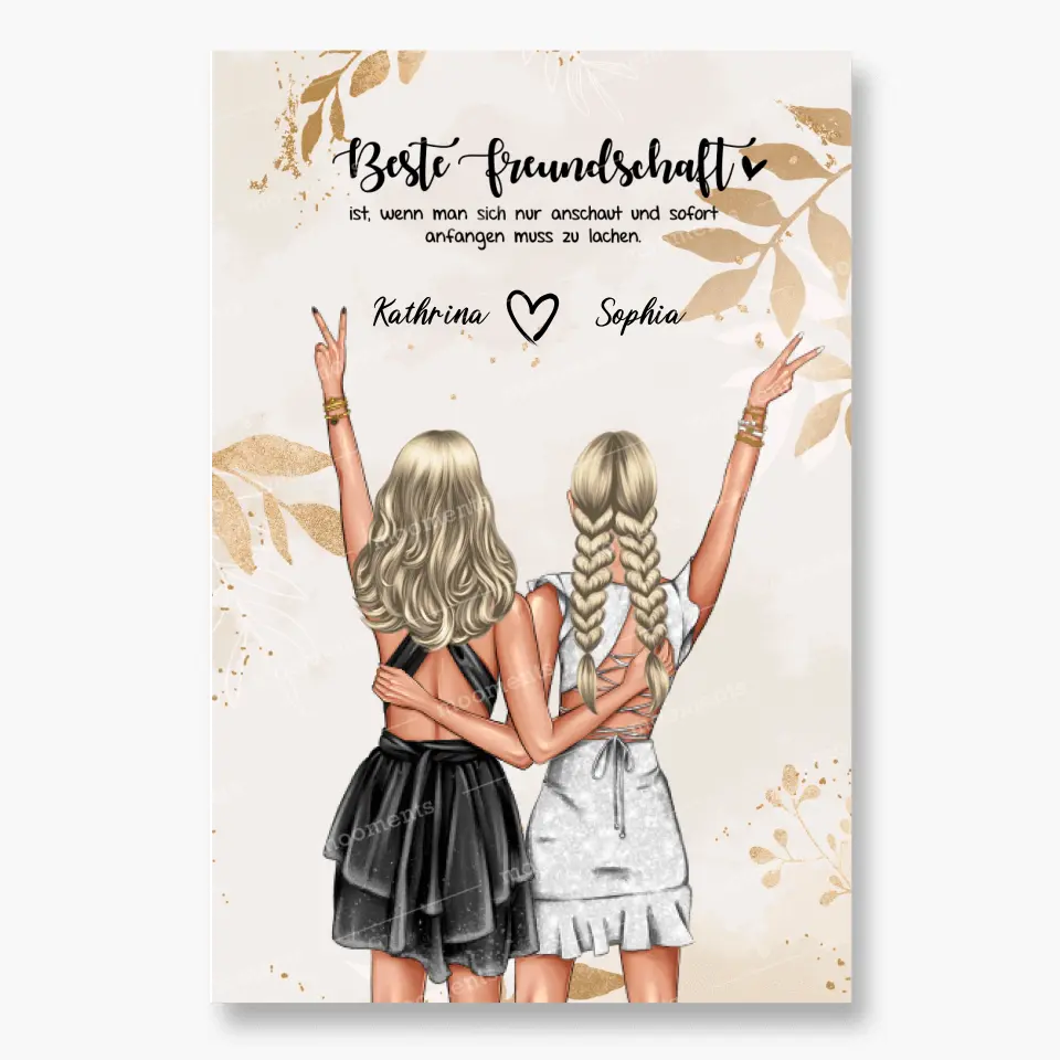 Geschenk Party Prinzessin - Leinwand