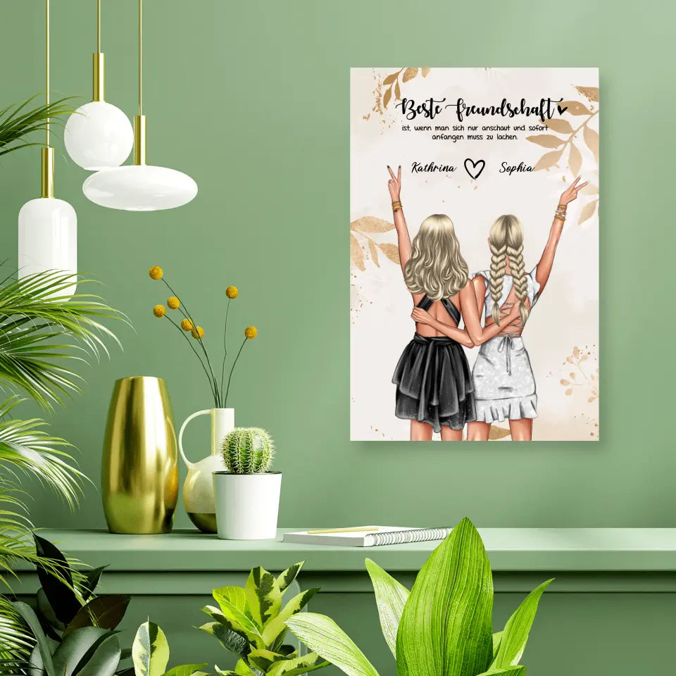 Geschenk Party Prinzessin - Leinwand