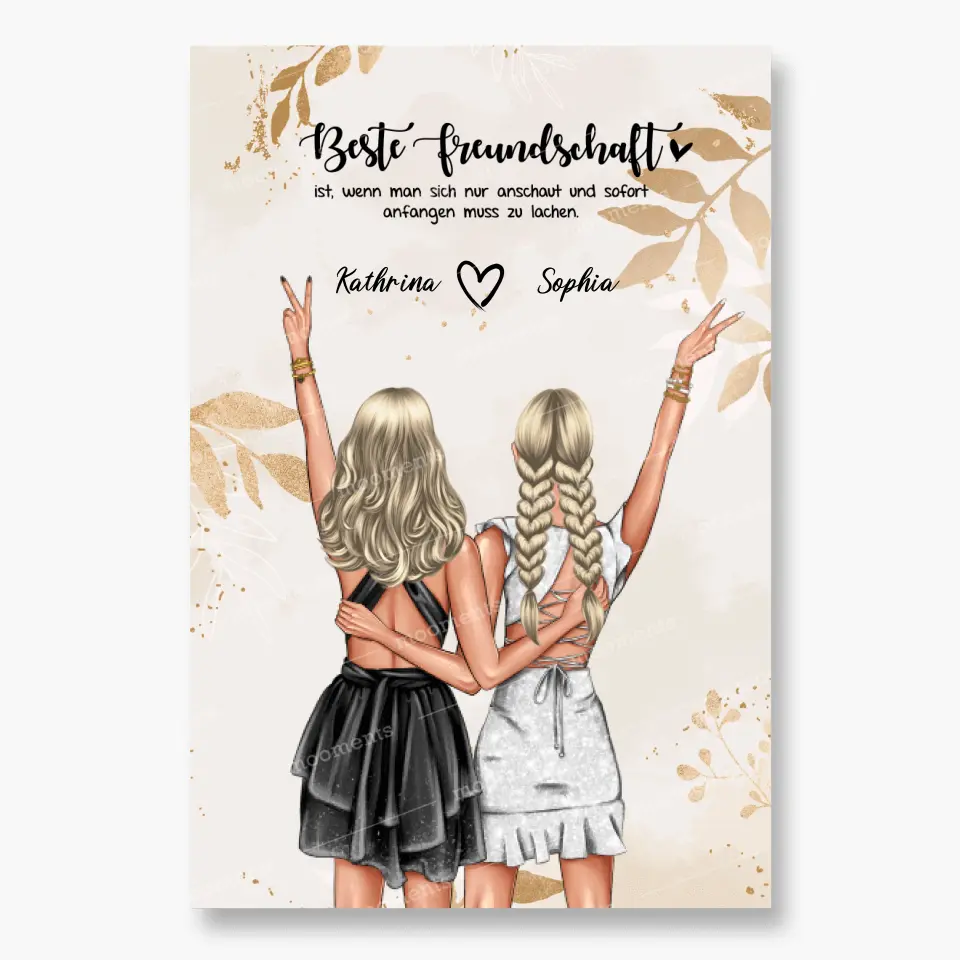 Geschenk Party Prinzessin - Leinwand