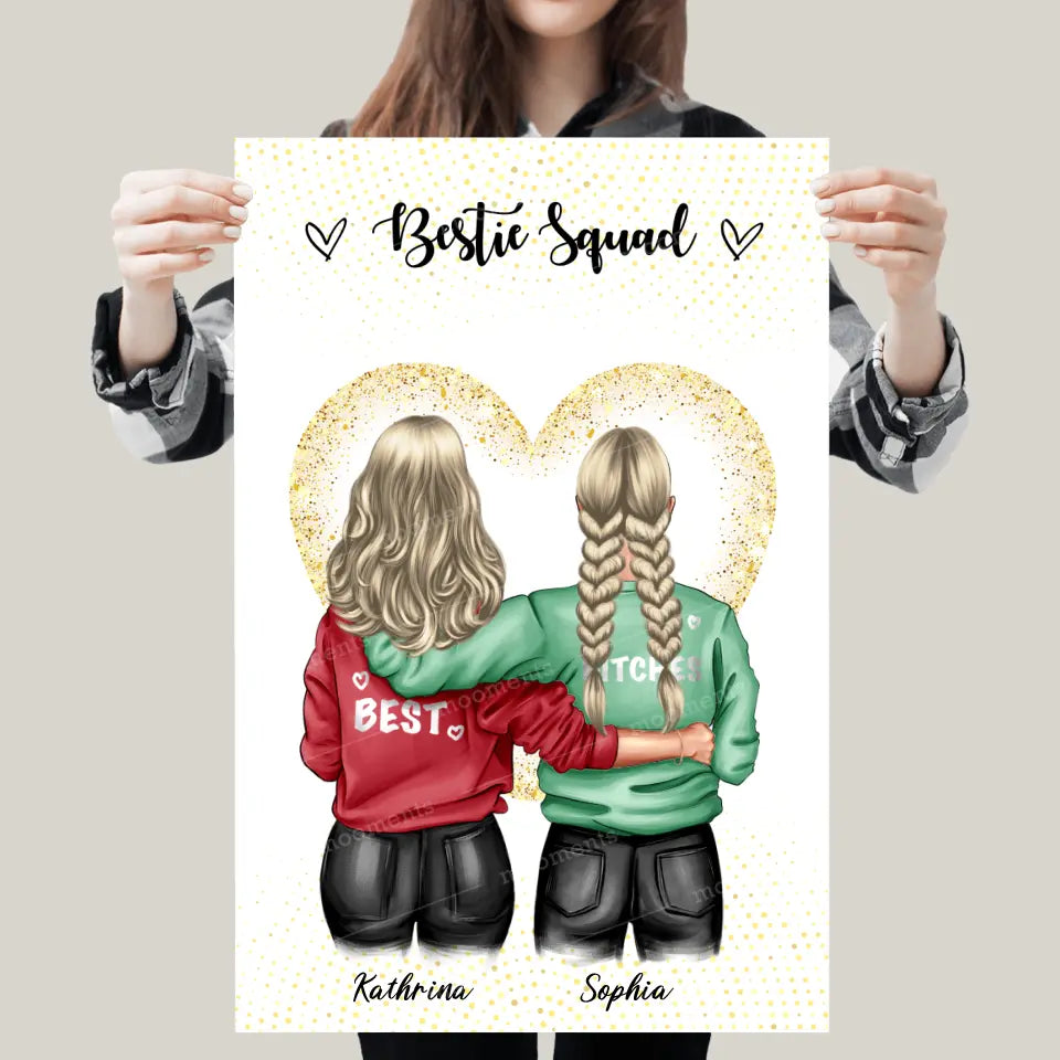Spezial Freundinnen Geschenk - Leinwand