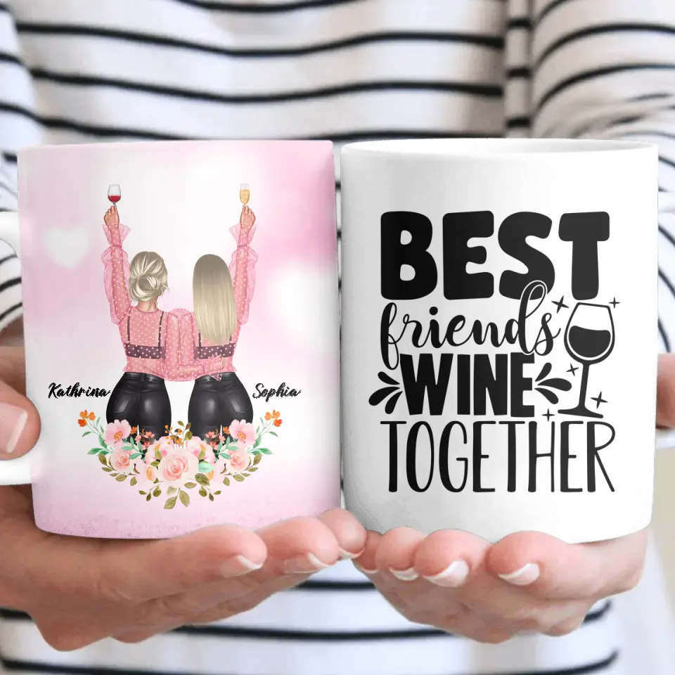 Geschenk für die beste Freundin Floral - Tassen
