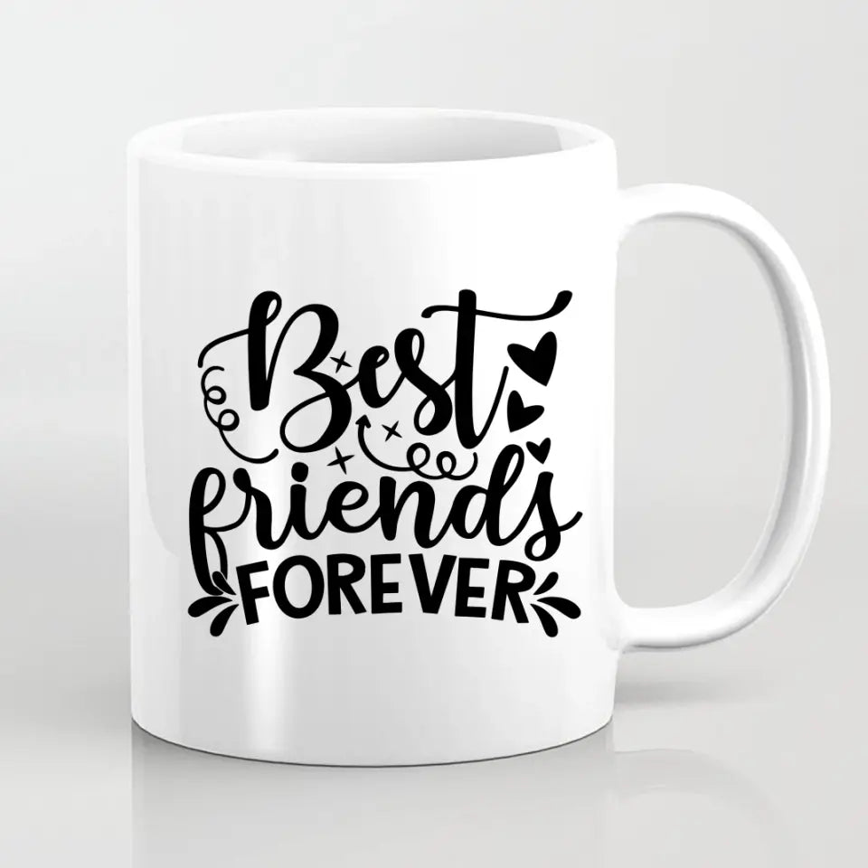 Bester Freund mit Herz Handzeichen Personalisiertes Geschenk - Herz Tassen