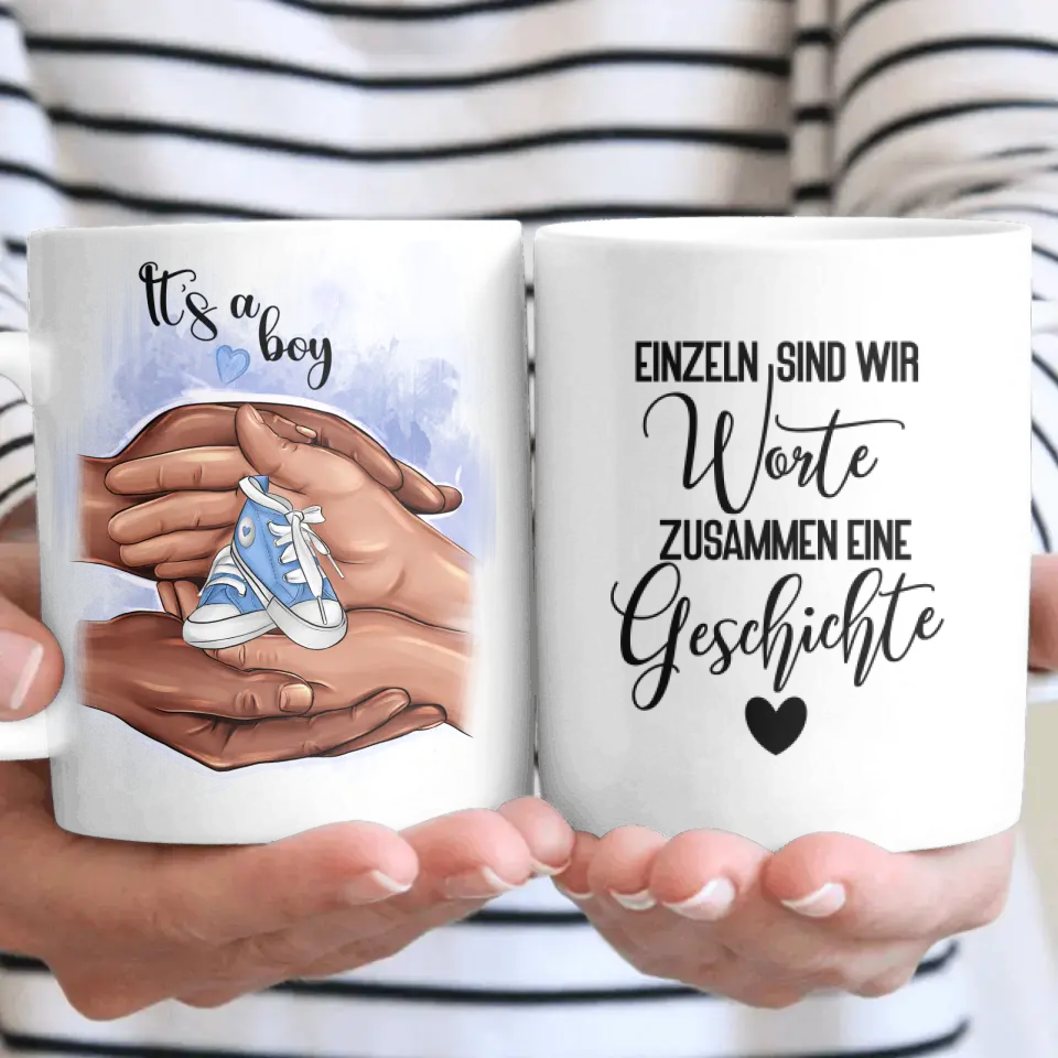 Es ist ein Junge - Herz Tassen
