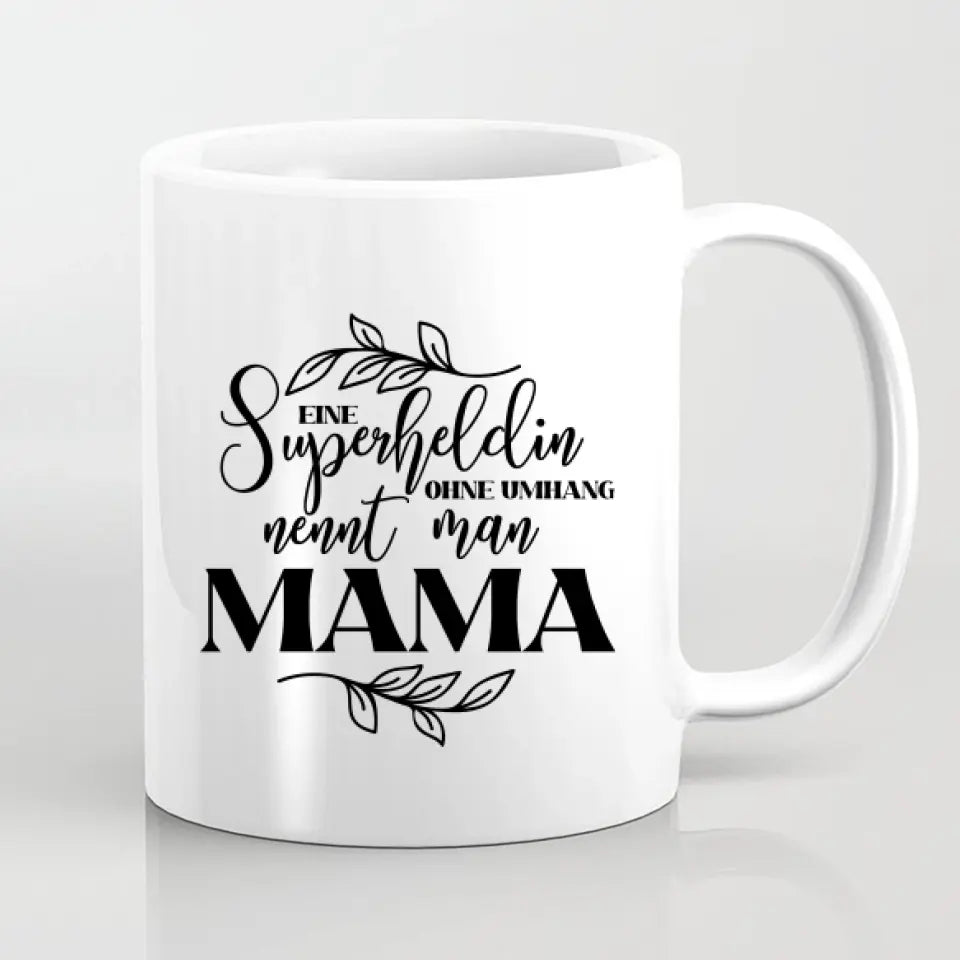 Personalisiertes Familienporträt - Mutter und Mädchen - Herz Tassen