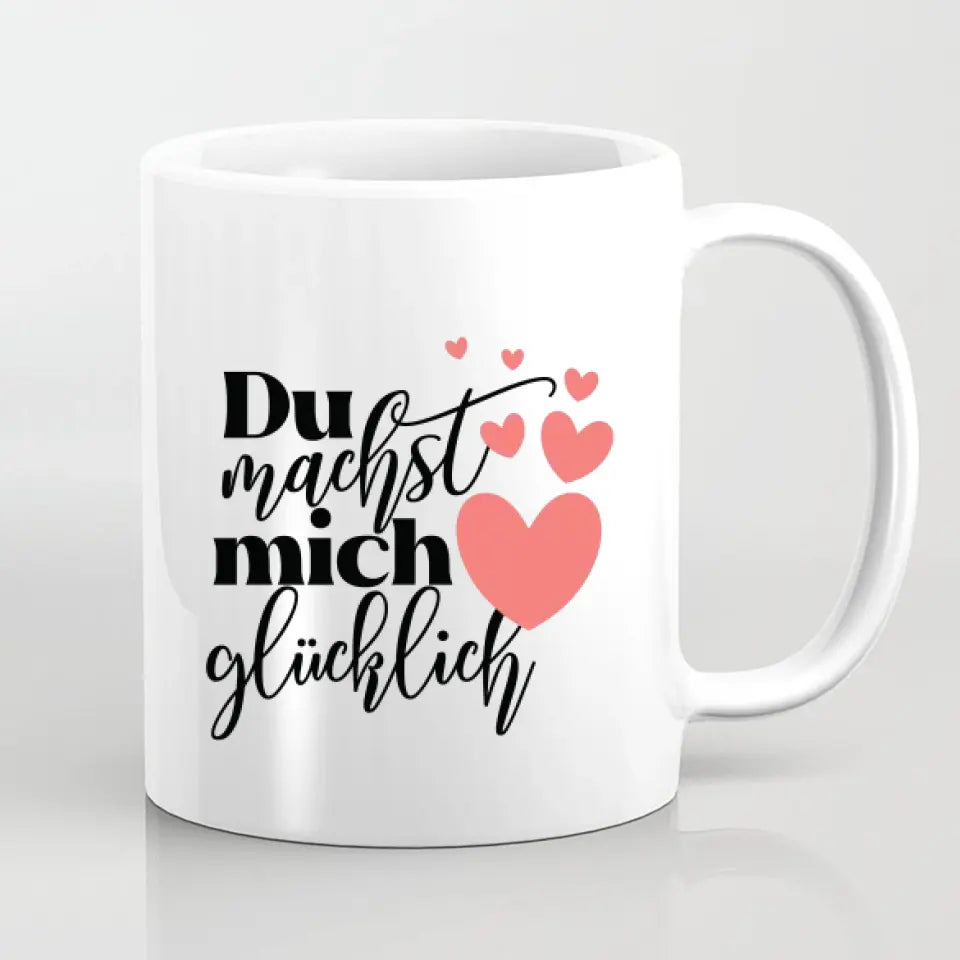 Pärchen im Liebesboot - Herz Tassen