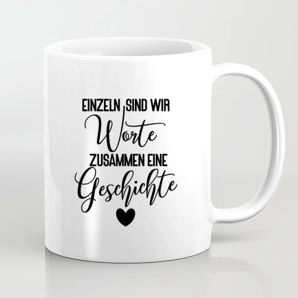 Vater mit drei Kindern - Personalisiertes Geschenk - Herz Tassen