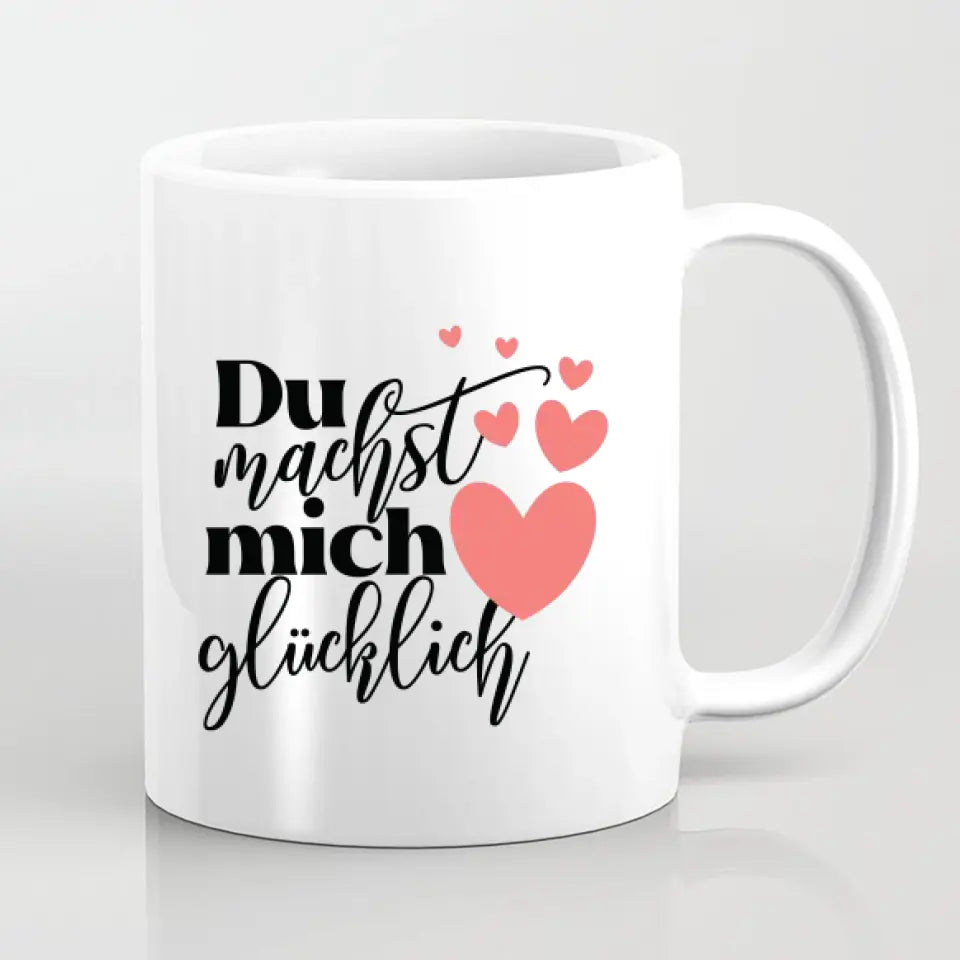 Pärchen-Bild ,,Die Kunst der Liebe" - Herz Tassen