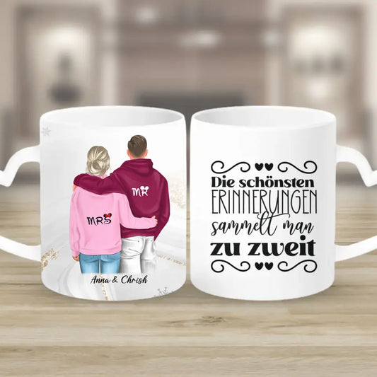 Geschenk ,,King & Queen" V2 - Herz Tassen