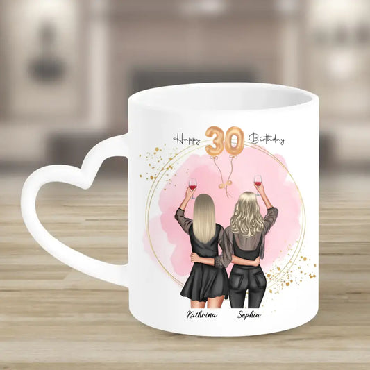 Spezial Freundinnen Geschenk - Herz Tassen