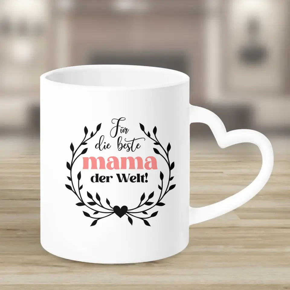 Mama ist die Beste - Blumen - Tassen
