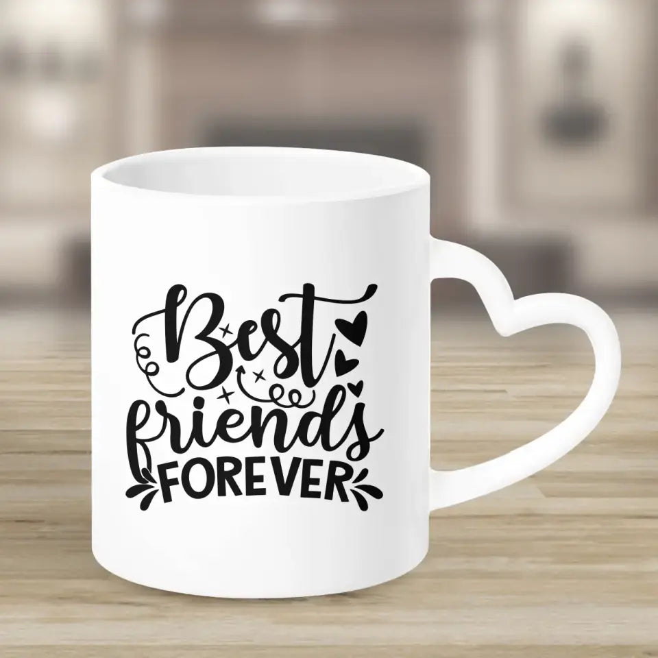 Zwei Freunde sitzen auf einer Schaukel - Personalisiert Tassen