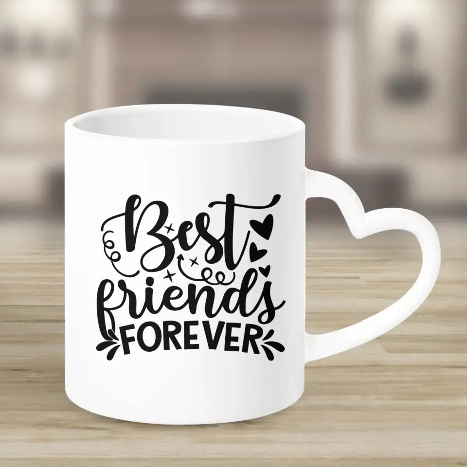 Bester Freund mit Herz Handzeichen Personalisiertes Geschenk - Tassen